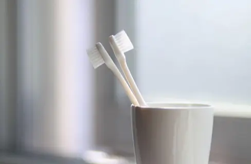toothbrush in a cup
